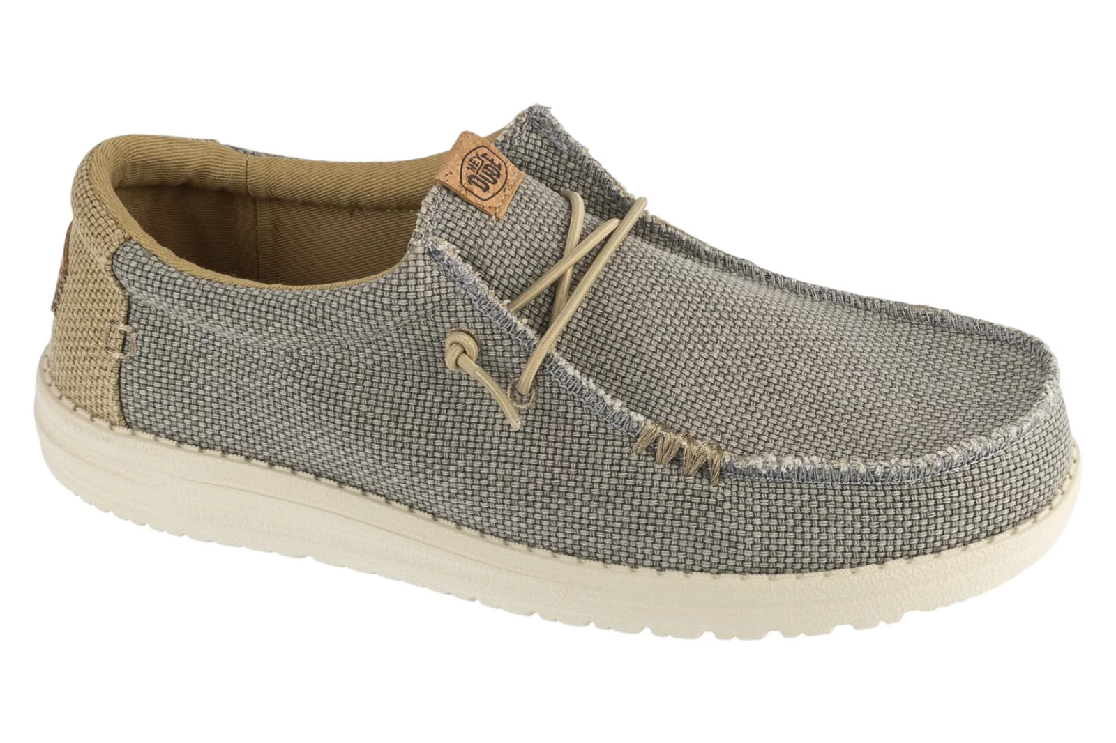 Hey Dude Wally Braided 40003-1YF, Męskie, Szare, buty sneakers, tkanina, rozmiar: 46