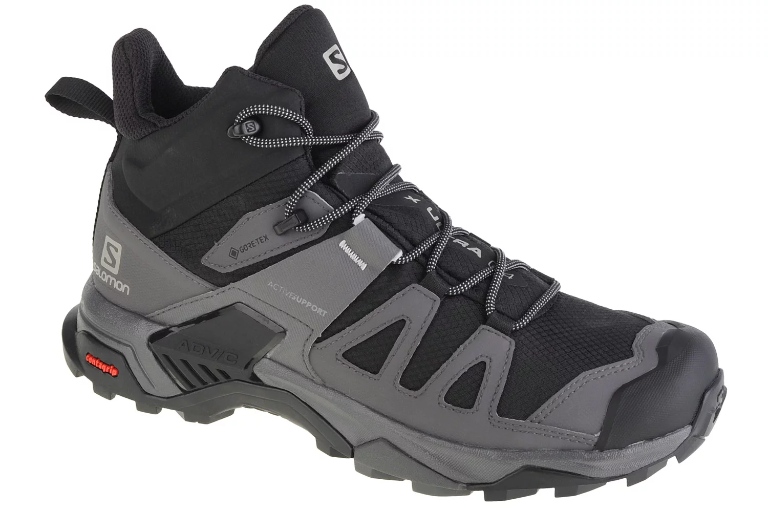 Фото - Трекінгове взуття Salomon X Ultra 4 Mid GTX 413834, Męskie, Czarne, buty trekkingowe, tkanin 