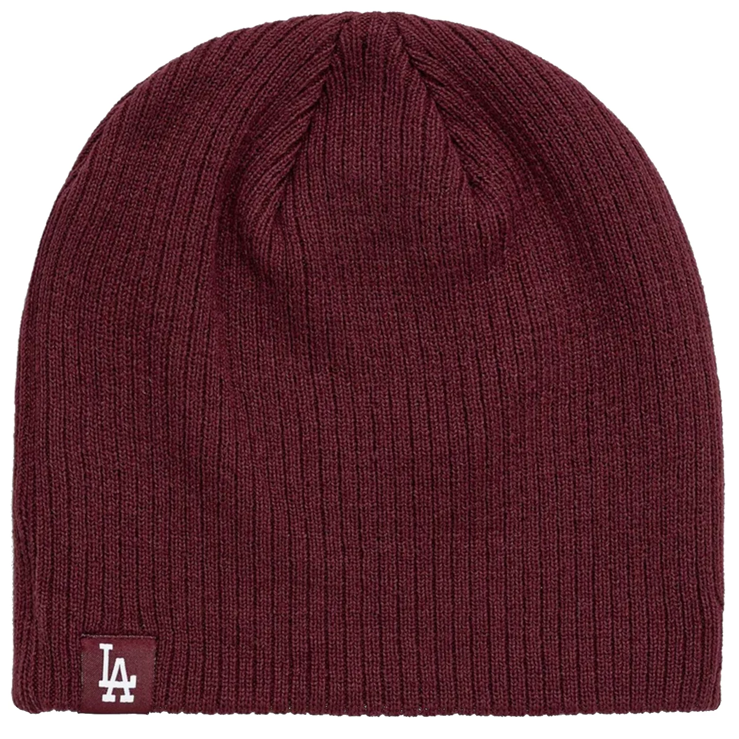 New Era Skully Los Angeles Dodgers Hat 60691106, Męskie, Bordowe, czapki, akryl, rozmiar: One size