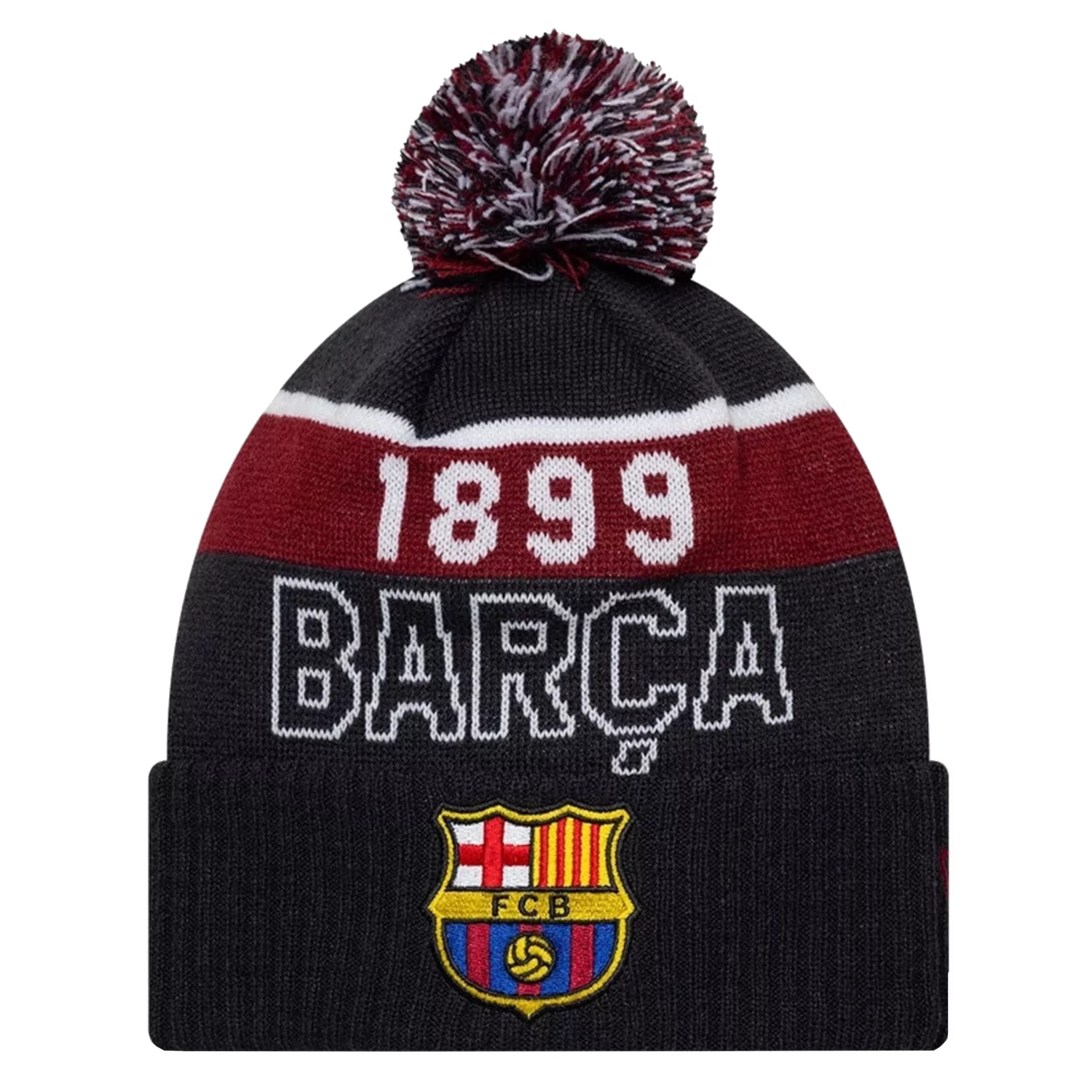 New Era Core Sport Knit Beanie FC Barcelona Hat 60846895, Męskie, Granatowe, czapki, akryl, rozmiar: One size