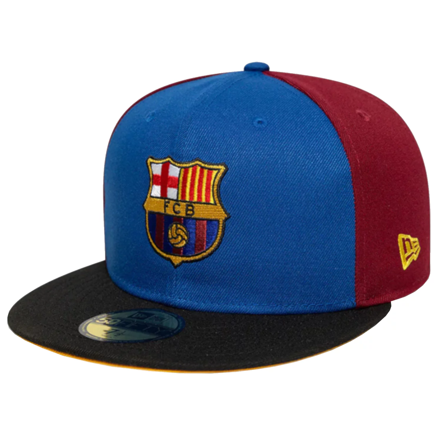 New Era Mes Que Un 59Fifty FC Barcelona Cap 60846902, Męskie, Niebieskie, czapki z daszkiem, poliester, rozmiar: 7 1/4