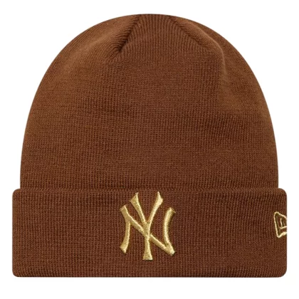 New Era Wmns Metallic Logo Beanie New York Yankees Hat 60915931