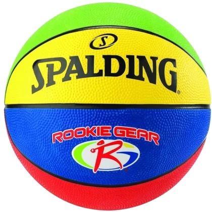 Spalding Rookie Gear Ball 84395Z unisex piłki do koszykówki, Żółte 001
