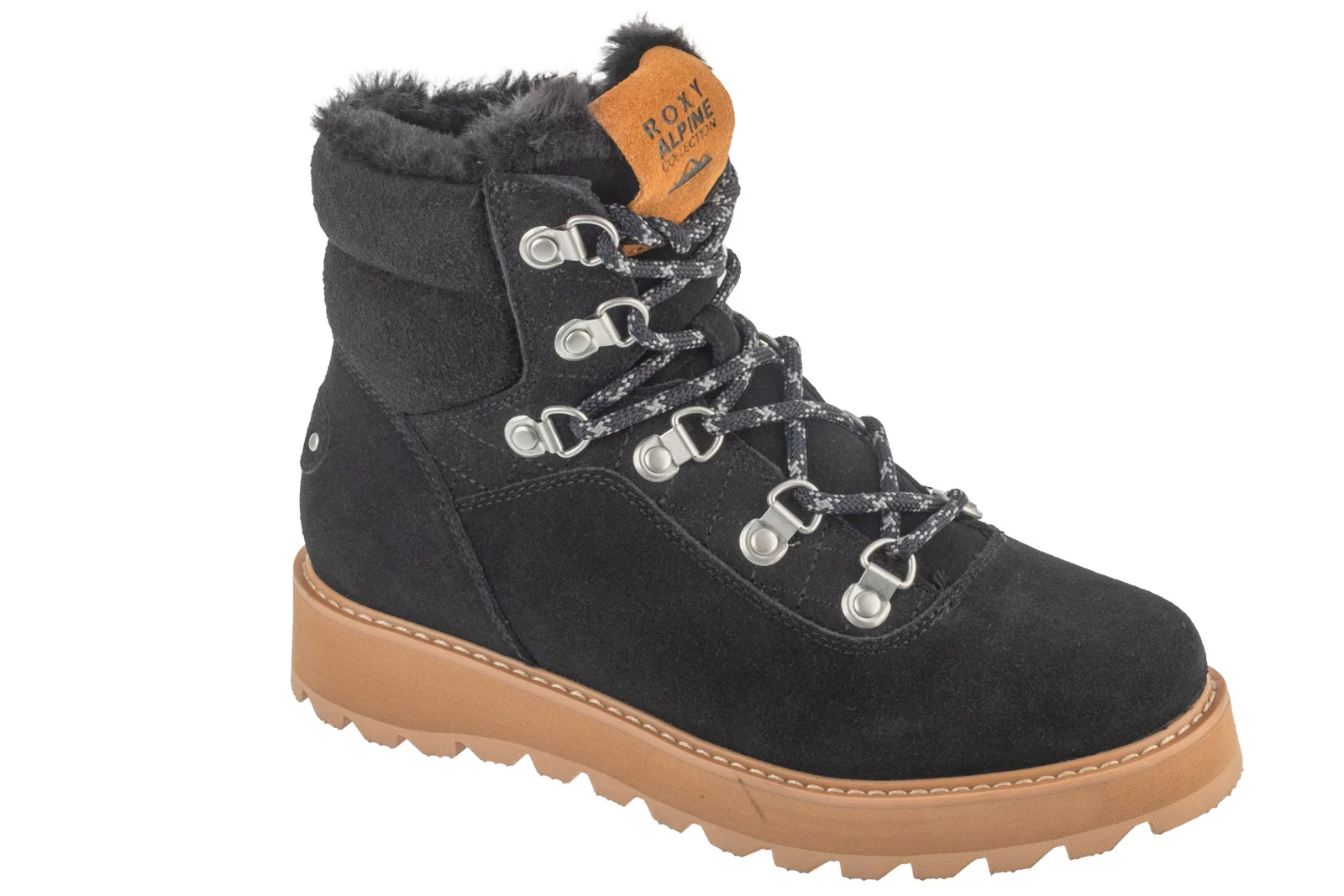 Roxy Bradie Lace Up Boots ARJB700758-BC1, Damskie, Czarne, trapery, nubuk, rozmiar: 38