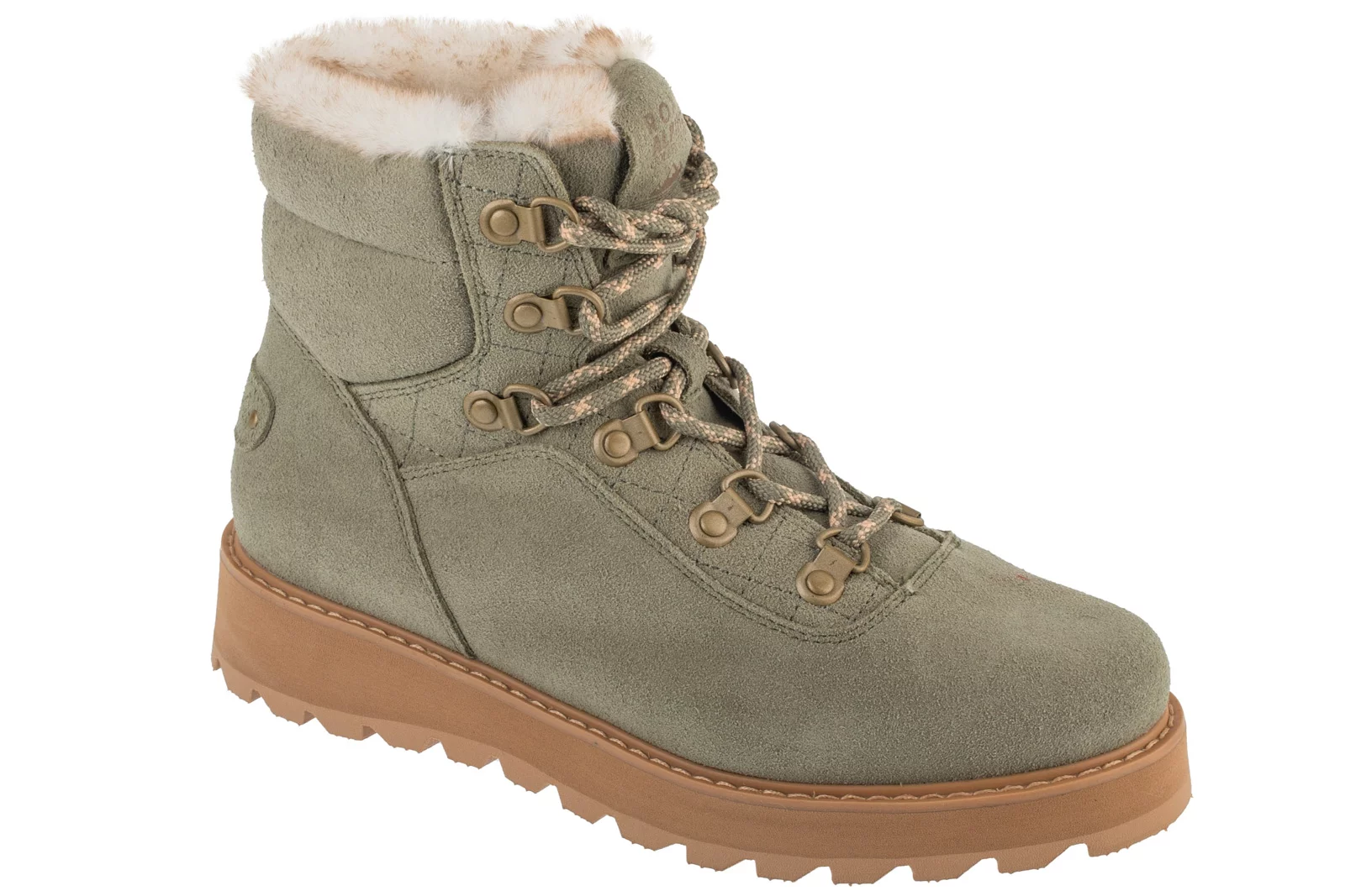 Roxy Bradie Lace Up Boots ARJB700758-OLV, Damskie, Zielone, trapery, nubuk, rozmiar: 38