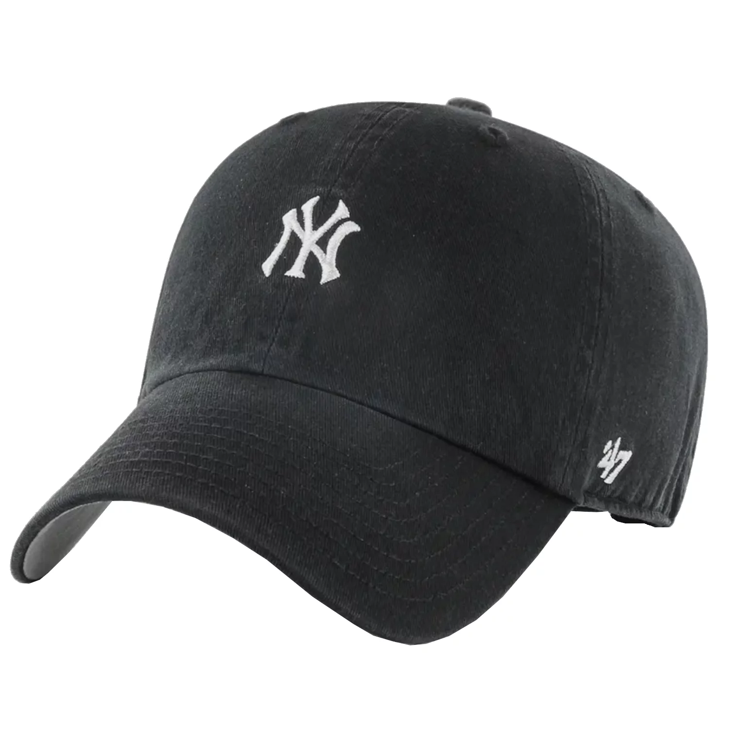 47 Brand MLB New York Yankees Base Runner Cap B-BSRNR17GWS-BKC, Męskie, Czarne, czapki z daszkiem, bawełna, rozmiar: One size