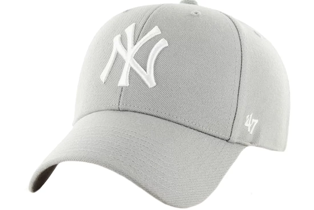 47 Brand MLB New York Yankees MVP Cap B-MVP17WBV-GYC, Damskie, Szare, czapki z daszkiem, akryl, rozmiar: One size