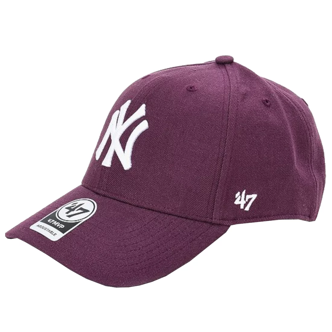 47 Brand New York Yankees MVP Cap B-MVPSP17WBP-PJ, Unisex, Fioletowe, czapki z daszkiem, akryl, rozmiar: One size