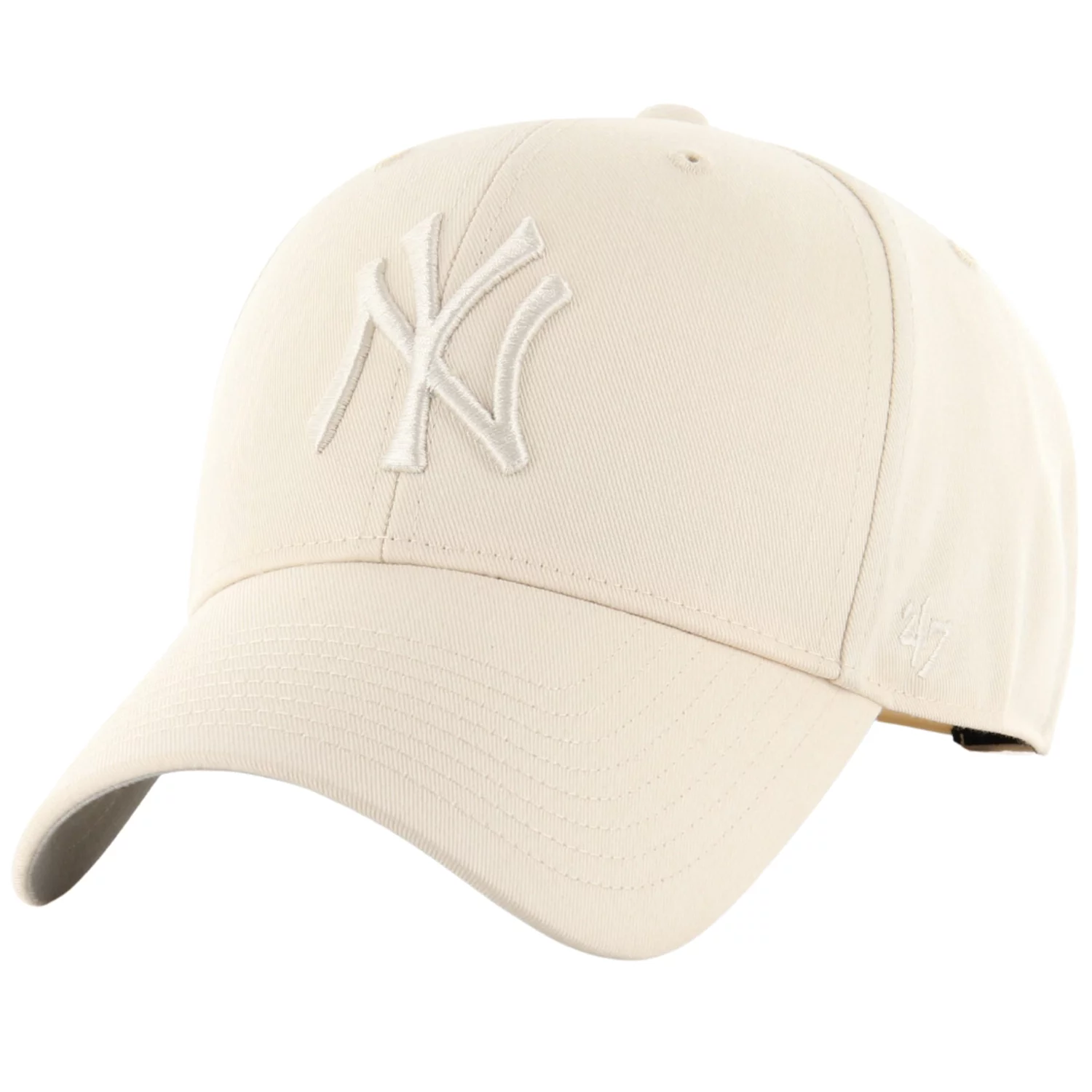 47 Brand MLB New York Yankees Kids Cap B-RAC17CTP-NTA, Dla dzieci, Beżowe, czapki z daszkiem, akryl, rozmiar: One size