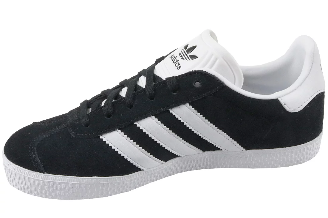 adidas gazelle silver green womens ADIDAS ORIGINALS BOYS GAZELLE SHOES BB2502 BLACK WHITE – Caliendosport main image 1