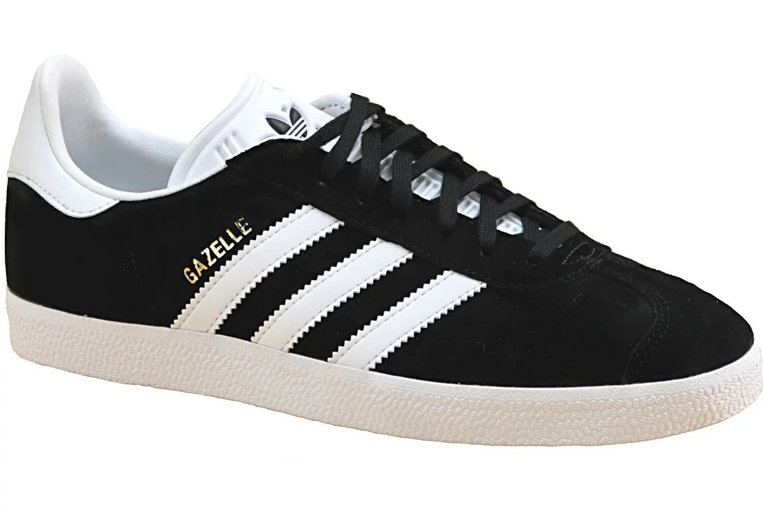 adidas Gazelle BB5476, Męskie, Czarne, buty sneakers, skóra zamszowa, rozmiar: 38 2/3