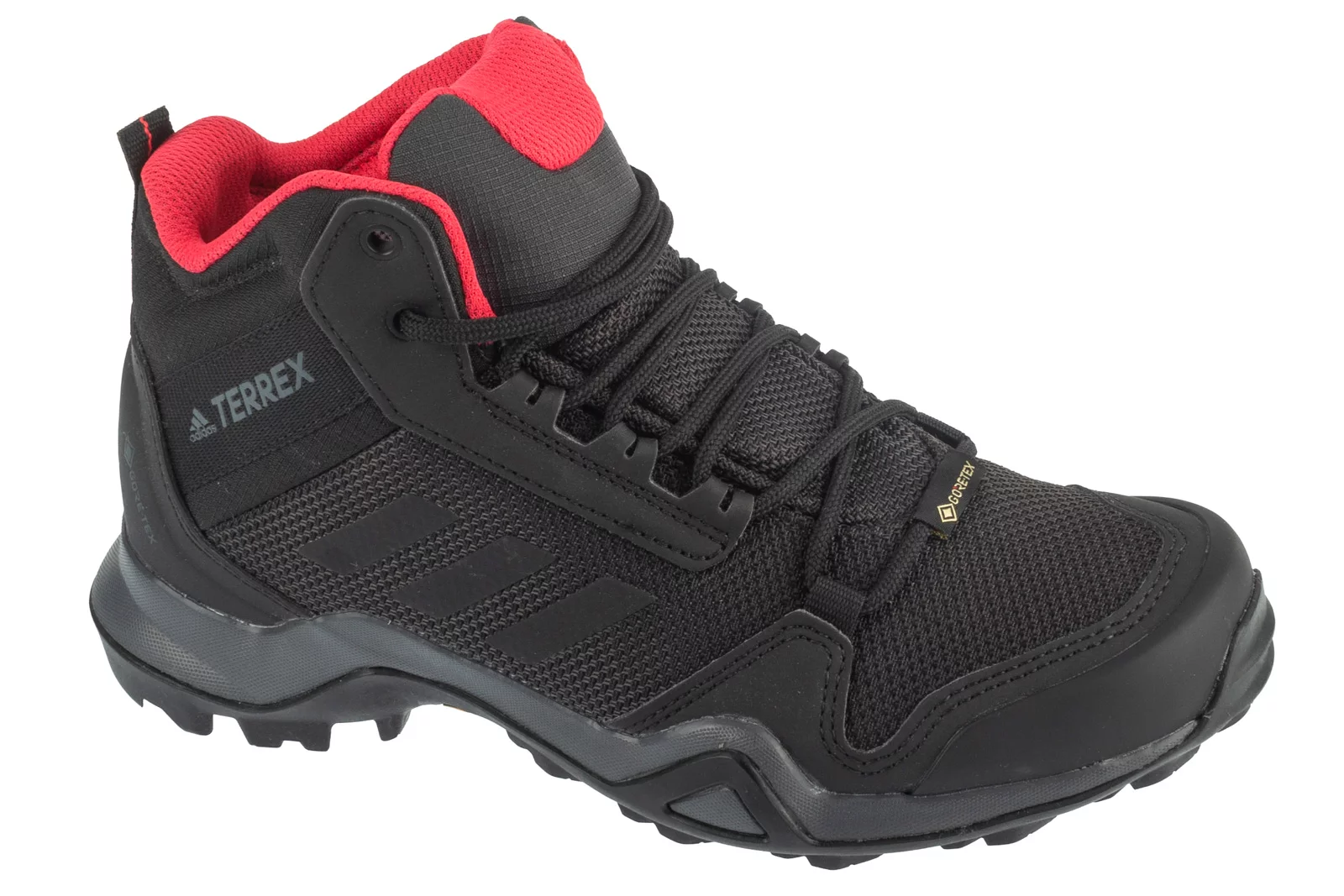 adidas Terrex AX3 Mid GTX W BC0590, Damskie, Czarne, buty trekkingowe, tkanina, rozmiar: 36