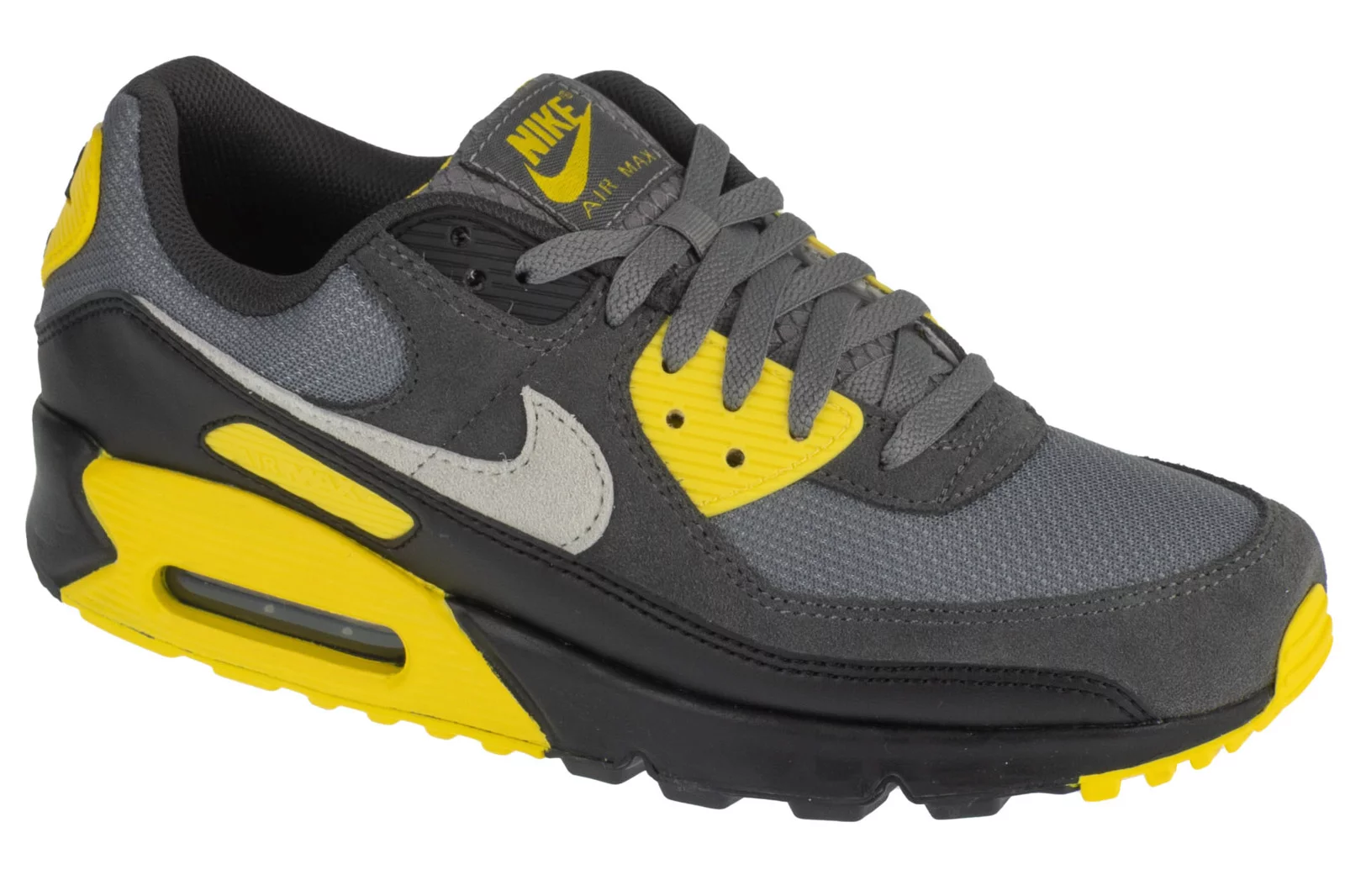 Nike Air Max 90 DM0029-016, Męskie, Szare, buty sneakers, przewiewna siateczka, rozmiar: 45