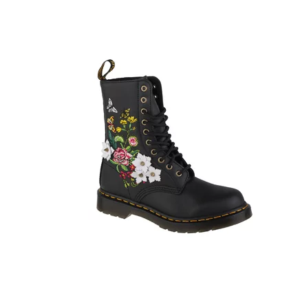 Dr. Martens 1490 Floral DM27453001 damskie glany, Czarne 001