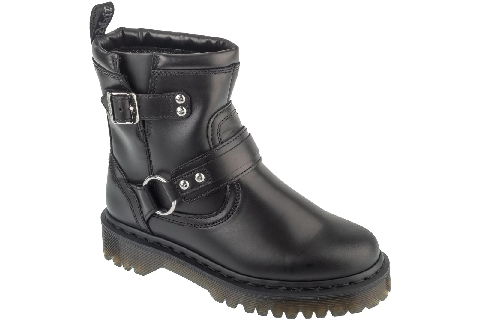 Dr. Martens Anistone Harness DM42583001, Damskie, Czarne, buty zimowe, skóra licowa, rozmiar: 44