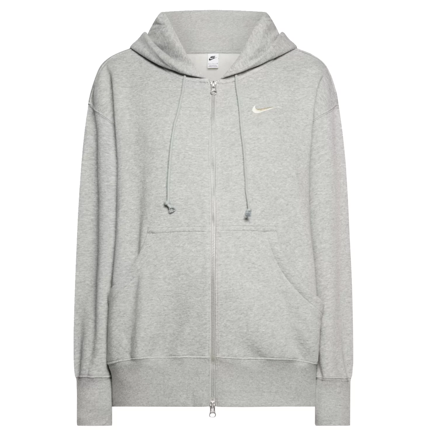 Nike NSW Wmns Phoenix Fleece Oversized Full-Zip Hoodie DQ5758-063, Damskie, Szare, bluzy, bawełna, rozmiar: L