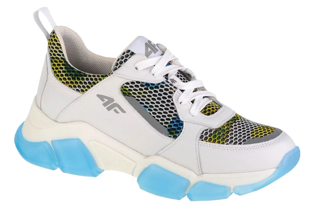 4F Wmn's Casual H4L-OBDL254-34S, Damskie, Białe, buty sneakers, skóra licowa, rozmiar: 38