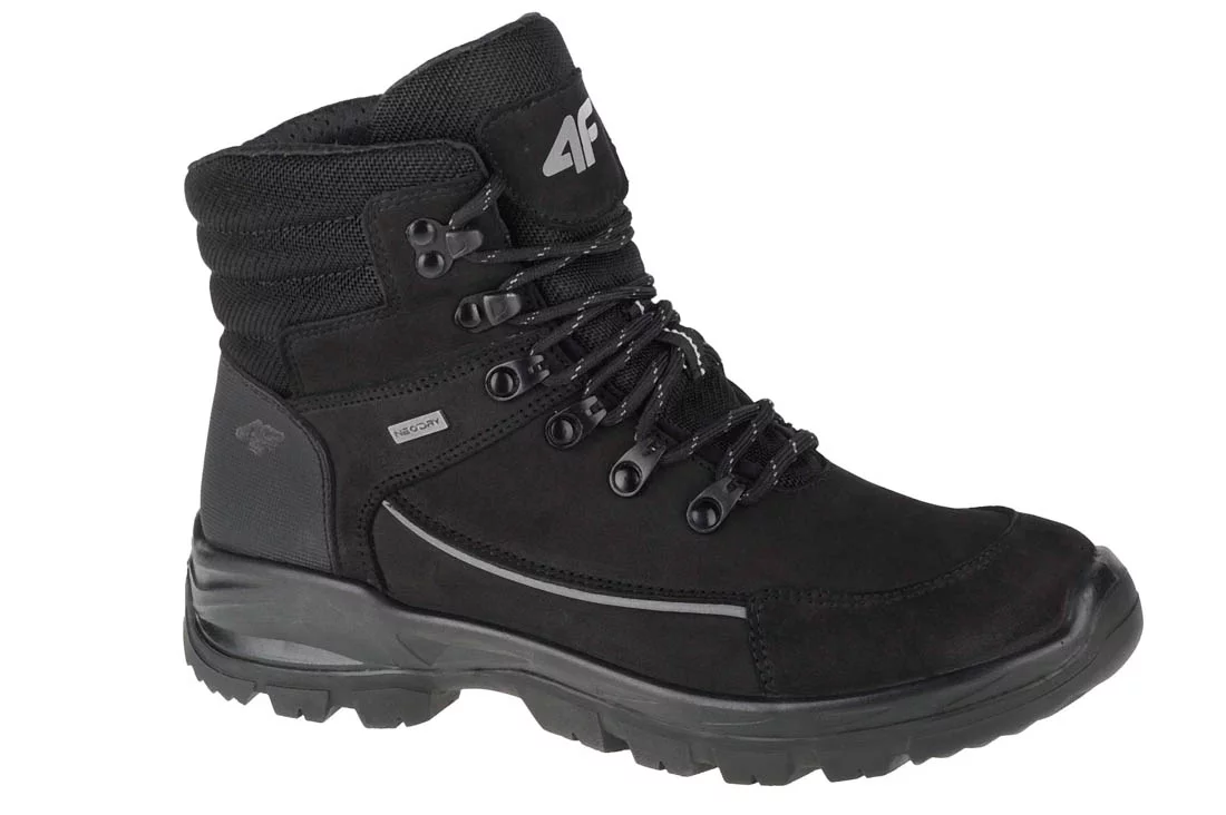 4F Women's Trek H4Z21-OBDH250-21S, Damskie, Czarne, buty trekkingowe, nubuk, rozmiar: 36