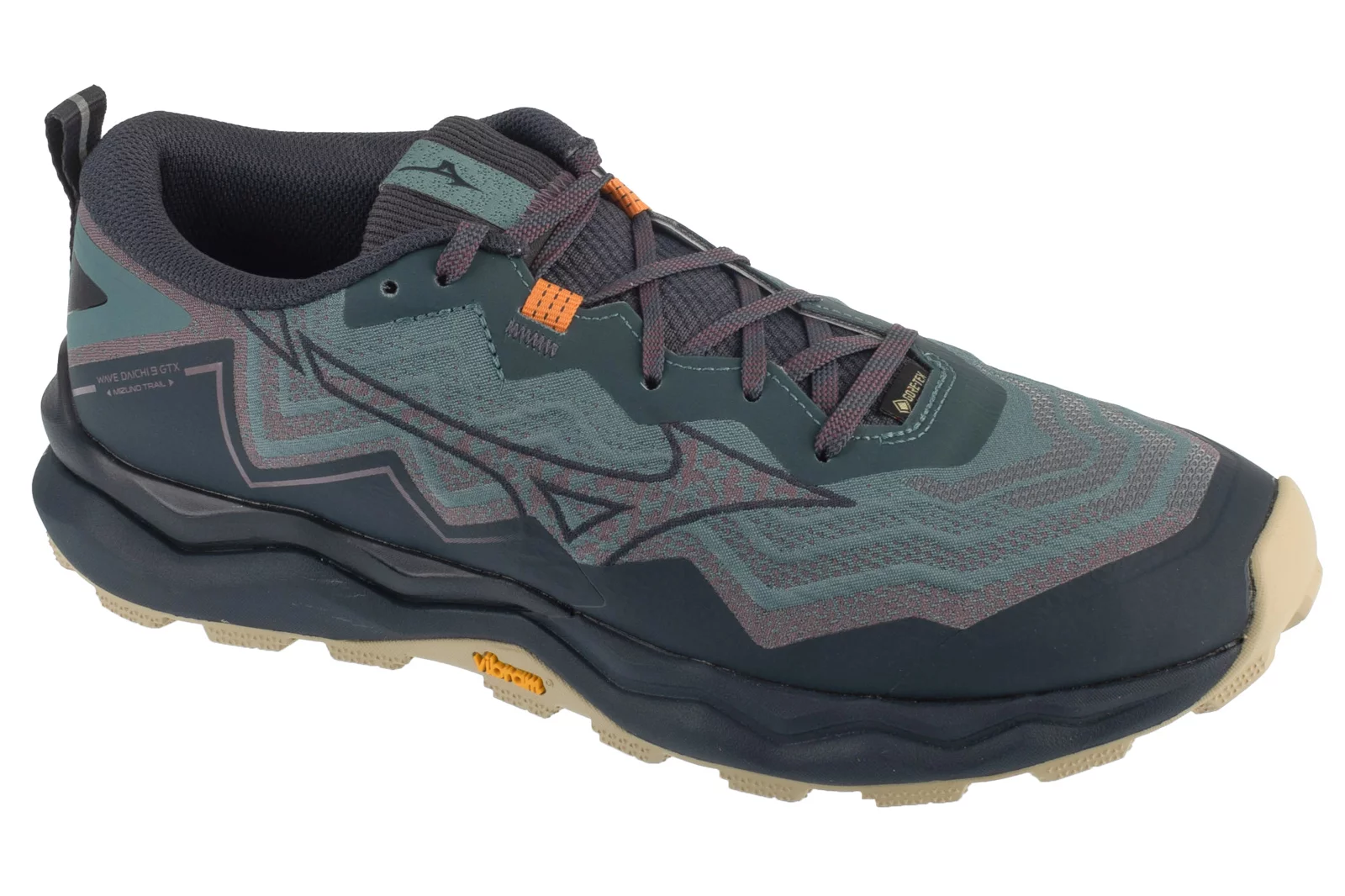 Mizuno Wave Daichi 9 GTX J1GJ255611, Męskie, Szare, buty do biegania, tkanina, rozmiar: 42,5