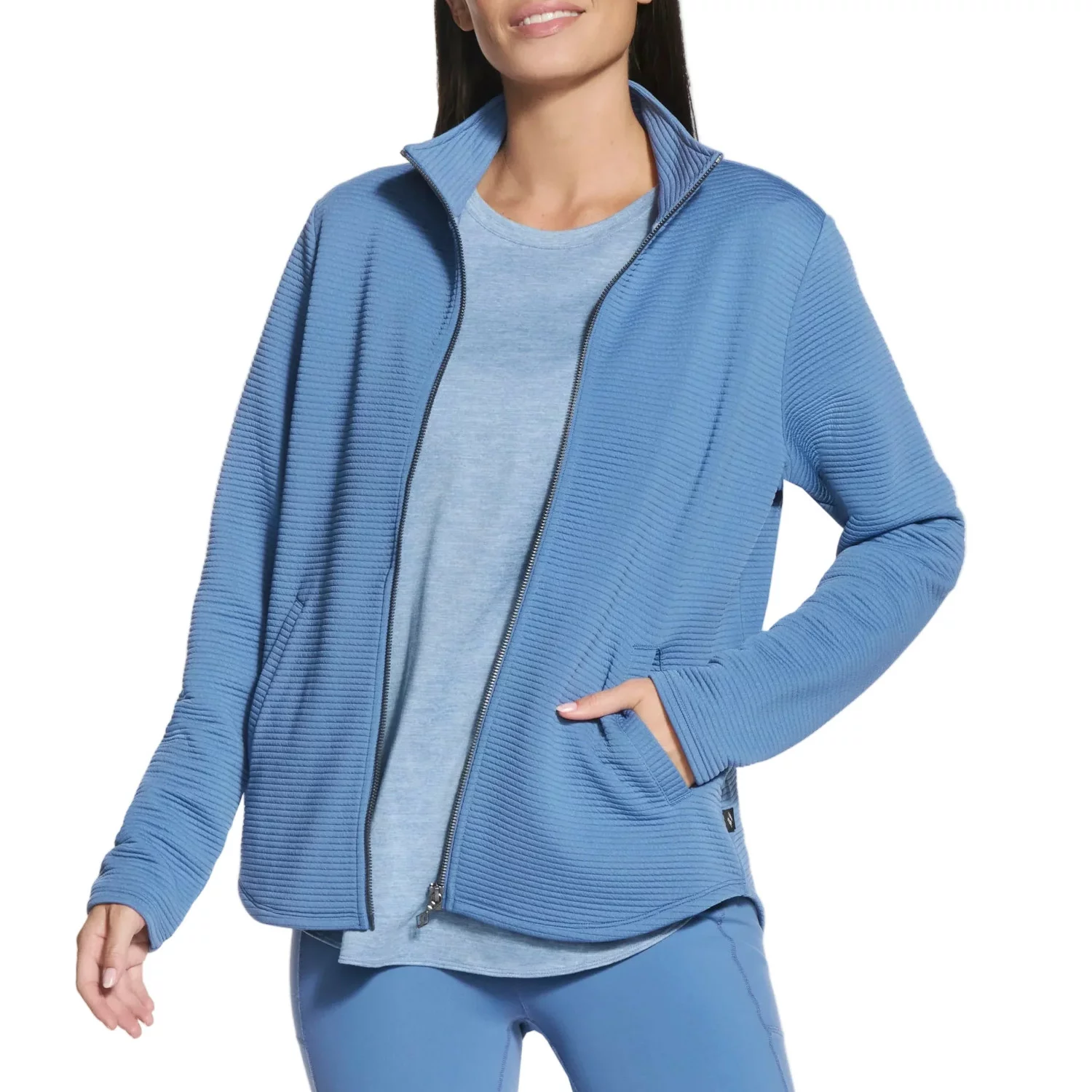 Skechers The Hoodless Hoodie GoWalk Shine Jacket JA78-BLMV, Damskie, Niebieskie, bluzy, poliester, rozmiar: XS