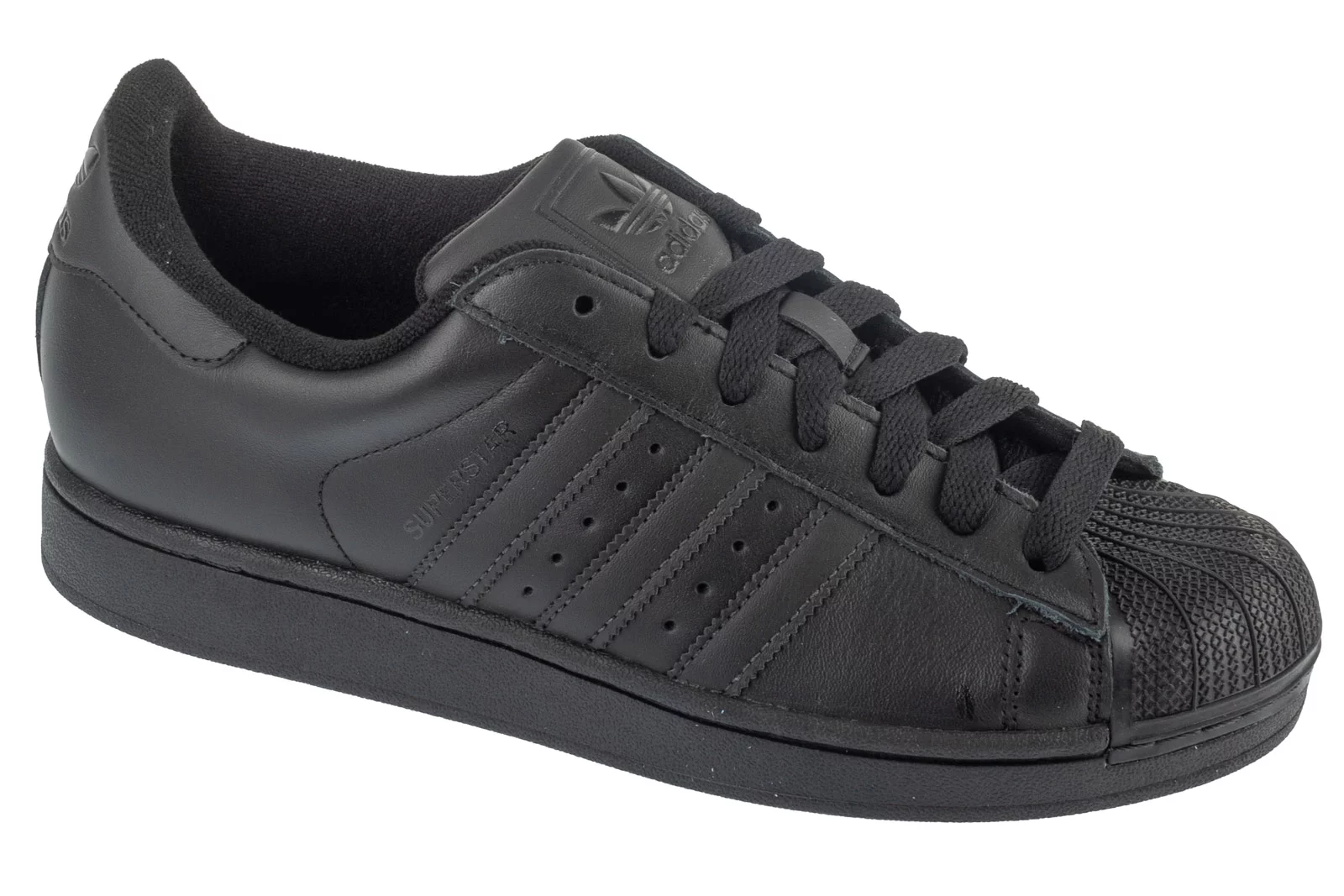 adidas Superstar II JI0081, Unisex, Czarne, buty sneakers, skóra licowa, rozmiar: 43 1/3