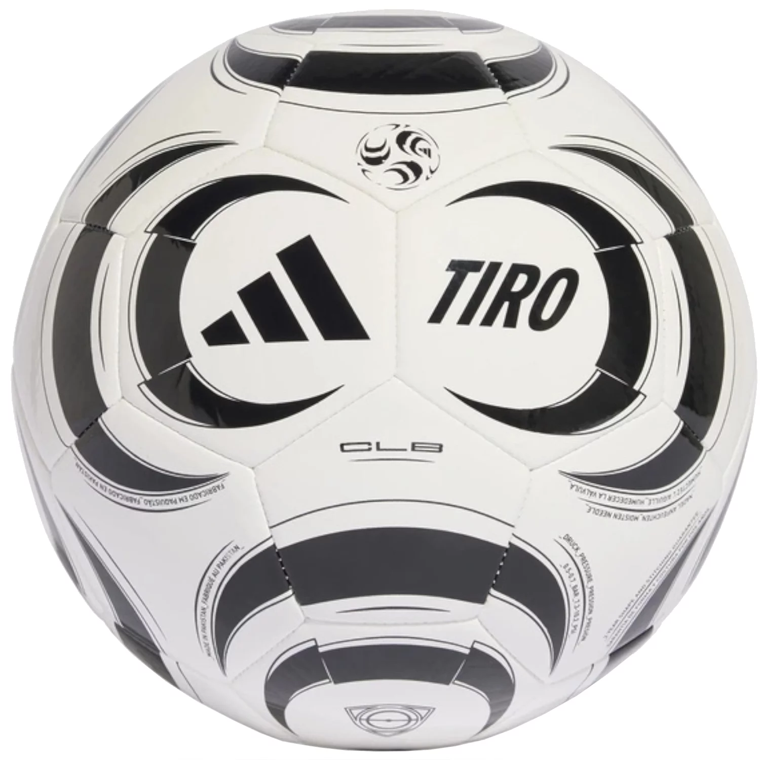 adidas Tiro Club Ball JW1530, Unisex, Białe, piłki do piłki nożnej, TPU, rozmiar: 4