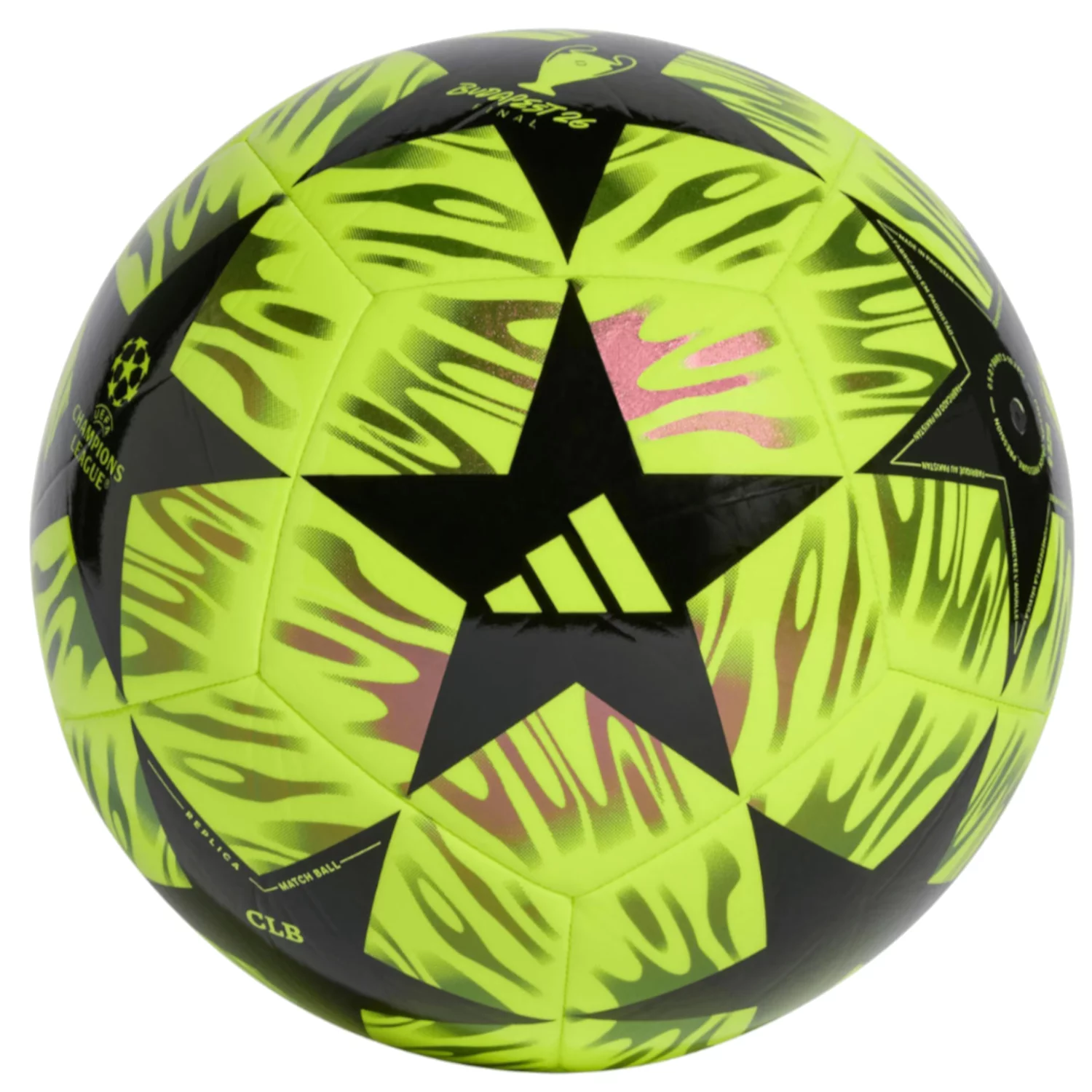 adidas UEFA Champions League Final Club Ball JX9090, Unisex, Żółte, piłki do piłki nożnej, TPU, rozmiar: 5