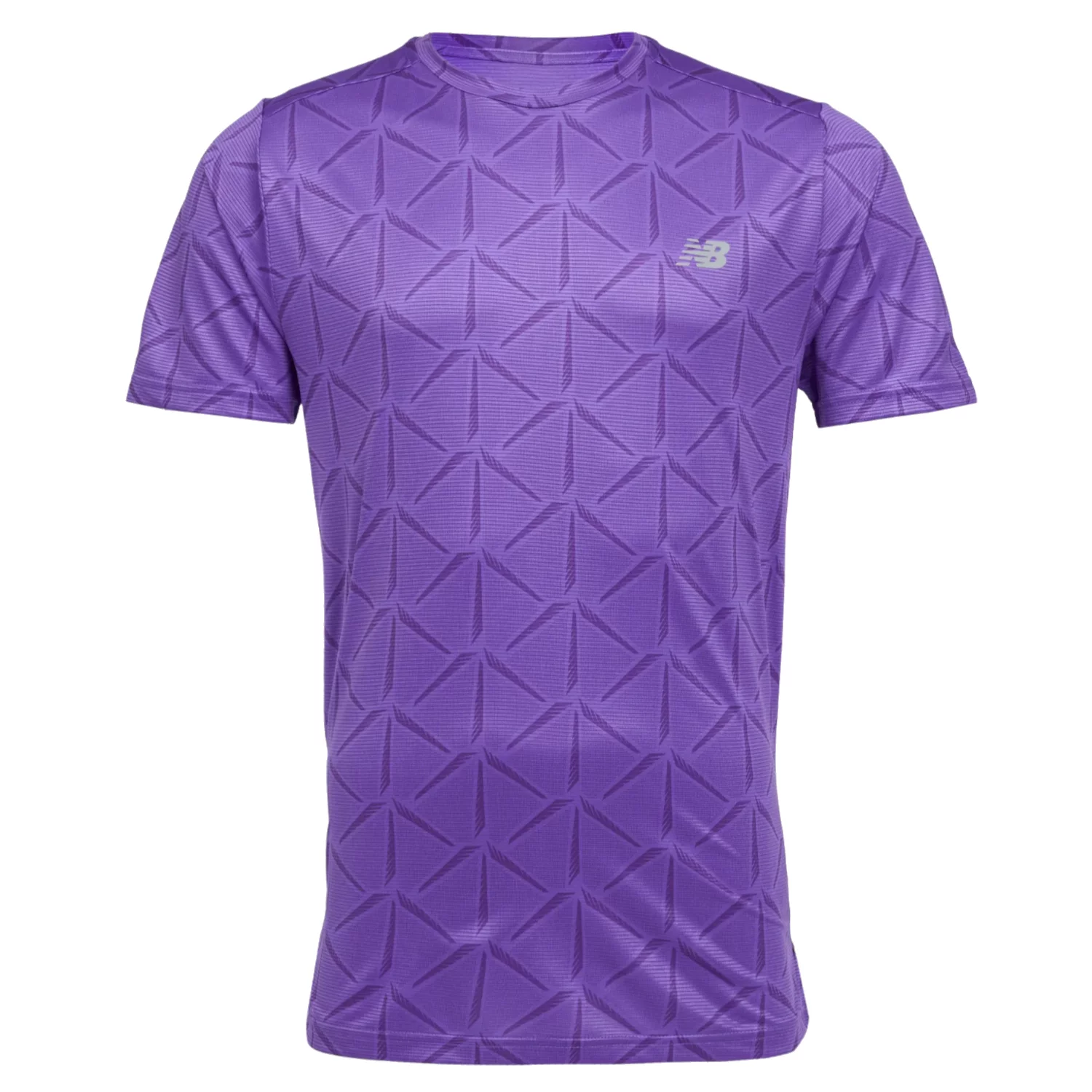 New Balance Koszulka Sport Essentials Printed T Epu MT6116OHEPU, Męskie, Fioletowe, t-shirty, poliester, rozmiar: L