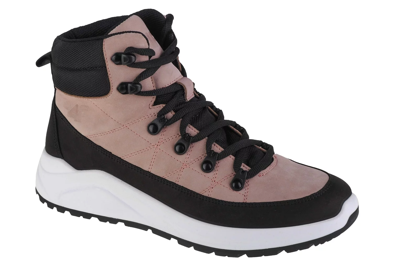 4F Women's City Trek OBDH252-56S, Damskie, Różowe, trzewiki, nubuk, rozmiar: 39
