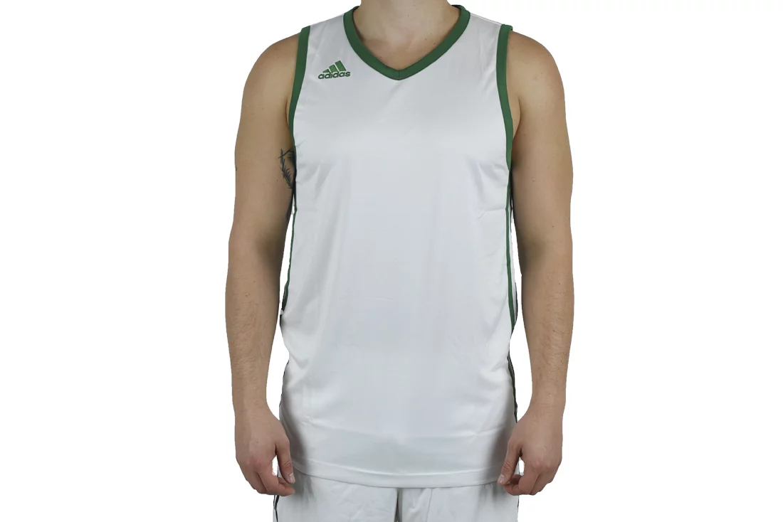 adidas E Kit JSY 3.0 S07283, Męskie, Białe, t-shirty, poliester, rozmiar: 3XLT