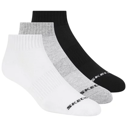 Skechers 3pk Unisex Terry Qtr Crew S111035-107