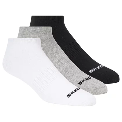 Skechers 3pk Unisex Non Terry No Show S114041-107