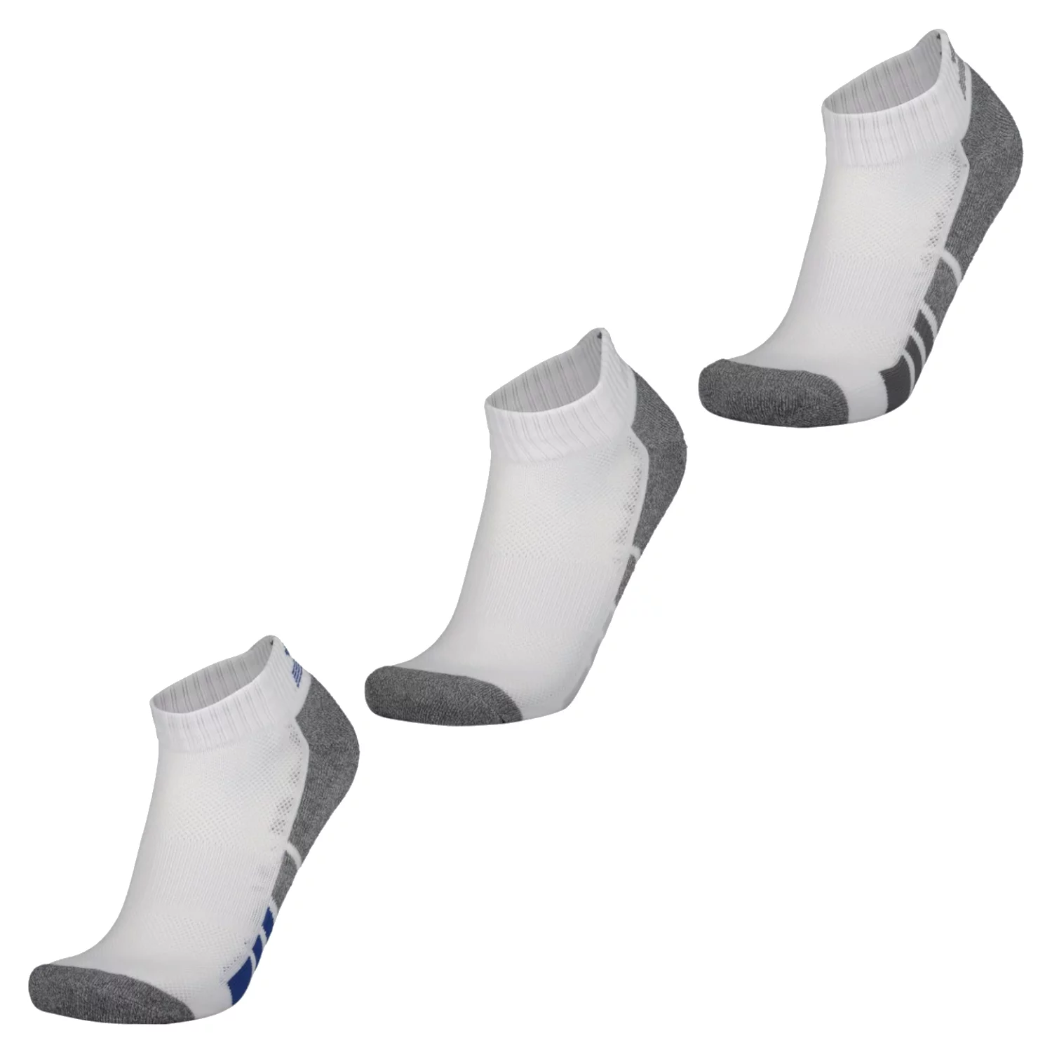 Skechers 3pk Mens 1/2 Terry Q-White Socks S114981-HWHT, Męskie, Białe, skarpetki, nylon, rozmiar: 41-46