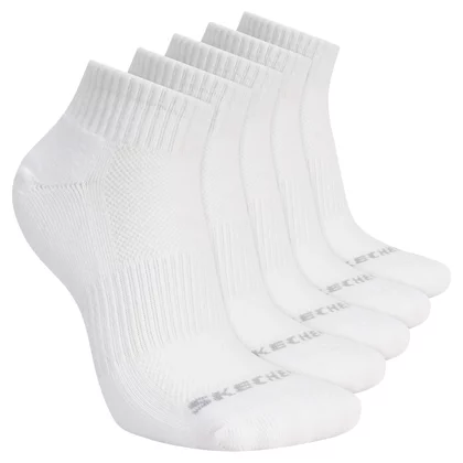 Skechers 5pk Unisex 1/2 Terry Qtr Crew S602095-100