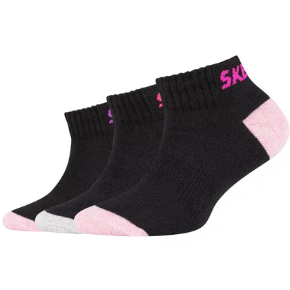Skechers 3PPK Girls Mesh Ventilation Socks SK43032-9999
