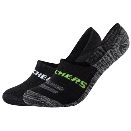 Skechers 2PPK Mesh Ventilation Footies Socks SK44008-9997