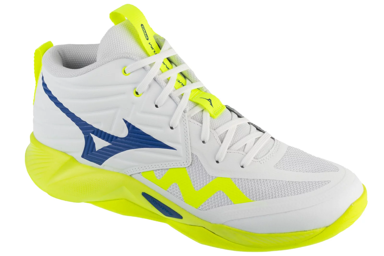 Mizuno Wave Momentum Pro Mid V1GA254539, Męskie, Białe, buty do siatkówki, przewiewna siateczka, rozmiar: 44,5