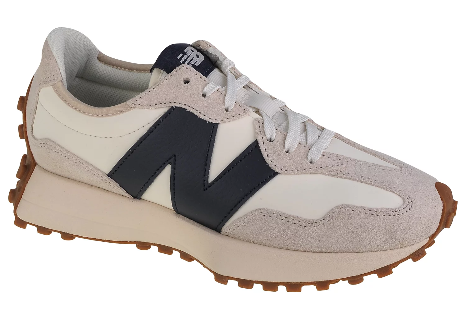 New Balance WS327KB, Damskie, Beżowe, buty sneakers, skóra zamszowa, rozmiar: 37,5