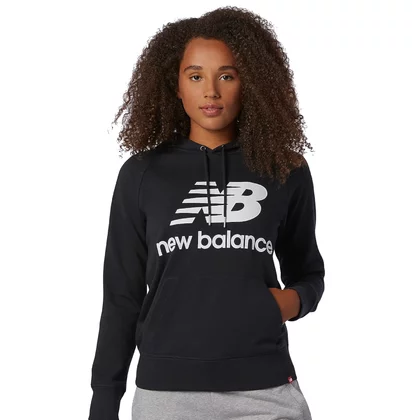 New Balance W Essentials Stacked Logo Hoodie WT03550BK