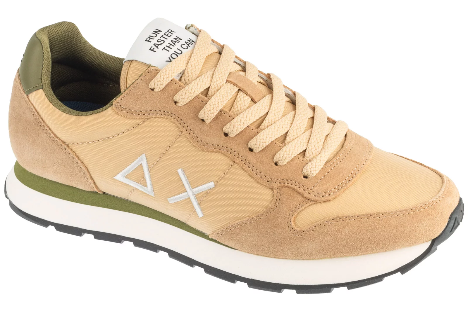 SUN68 Tom Solid Z36101-16, Męskie, Beżowe, buty sneakers, skóra zamszowa, rozmiar: 43