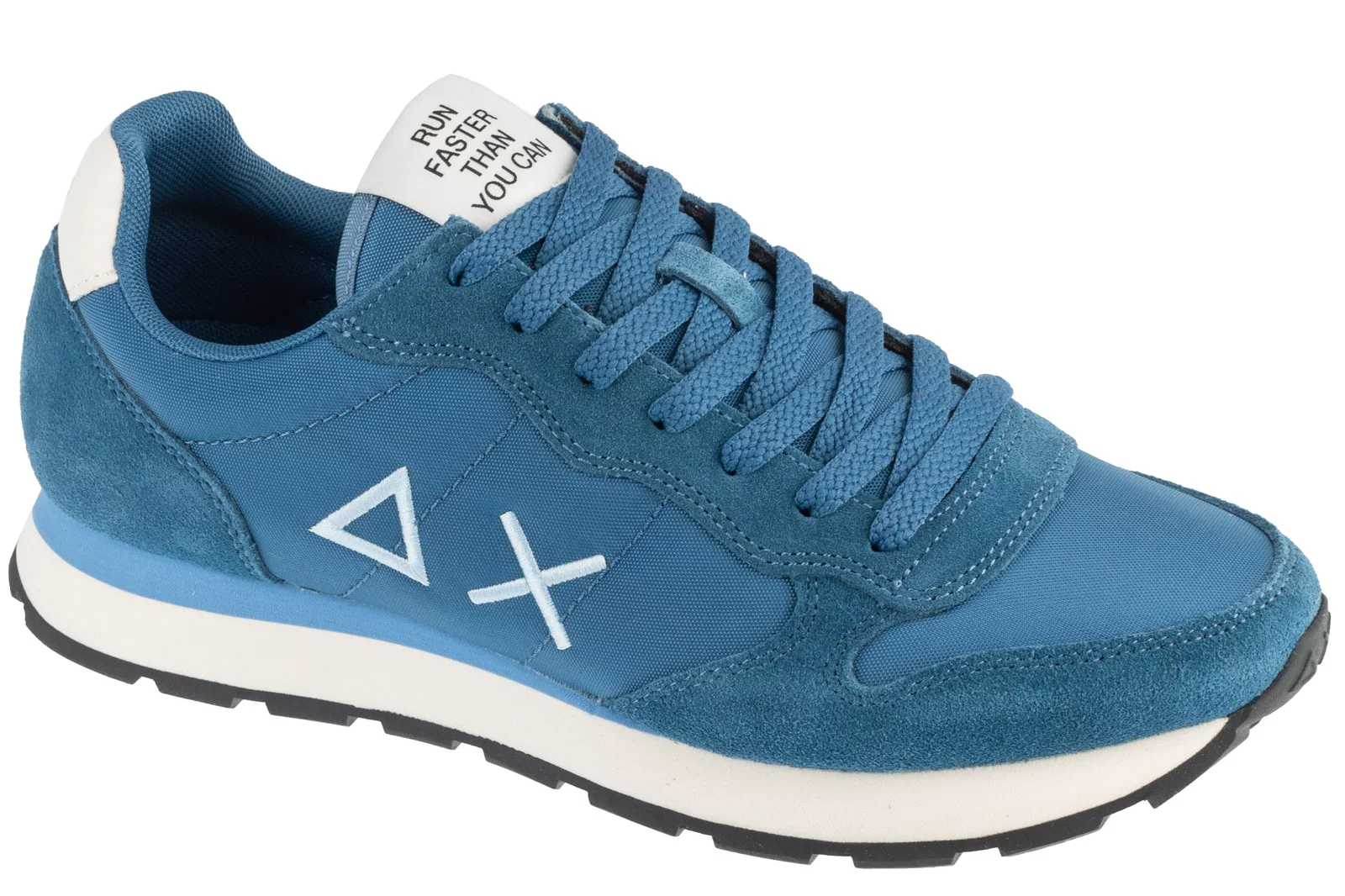 SUN68 Tom Solid Z36101-80, Męskie, Niebieskie, buty sneakers, skóra zamszowa, rozmiar: 45